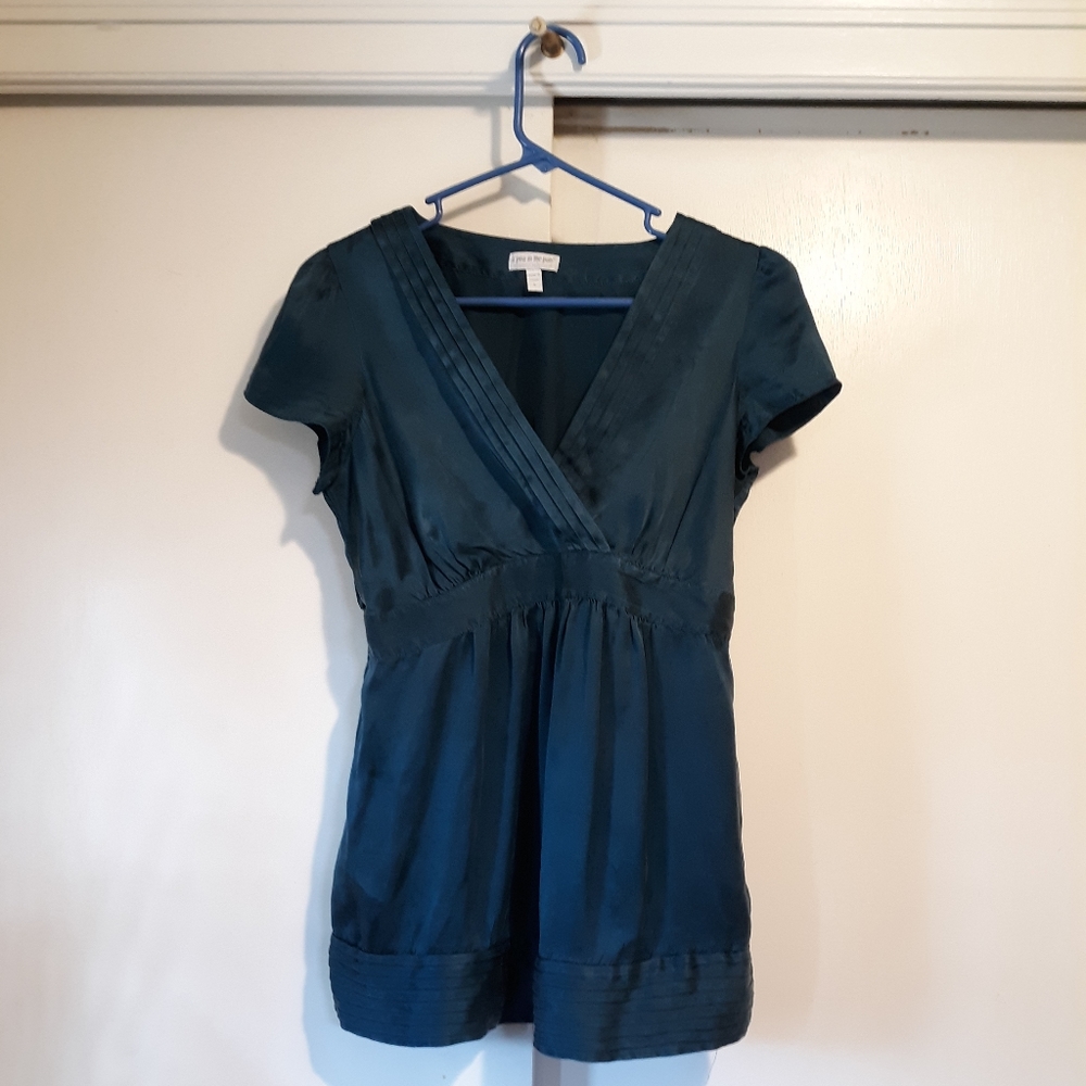 Pea in the Pod silk maternity shirt